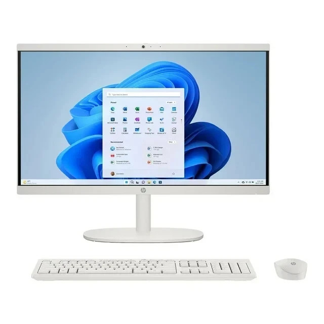 New HP 22" All-in-One Desktop PC Intel N200 3.70GHz 8GB 128GB UFS Windows 11