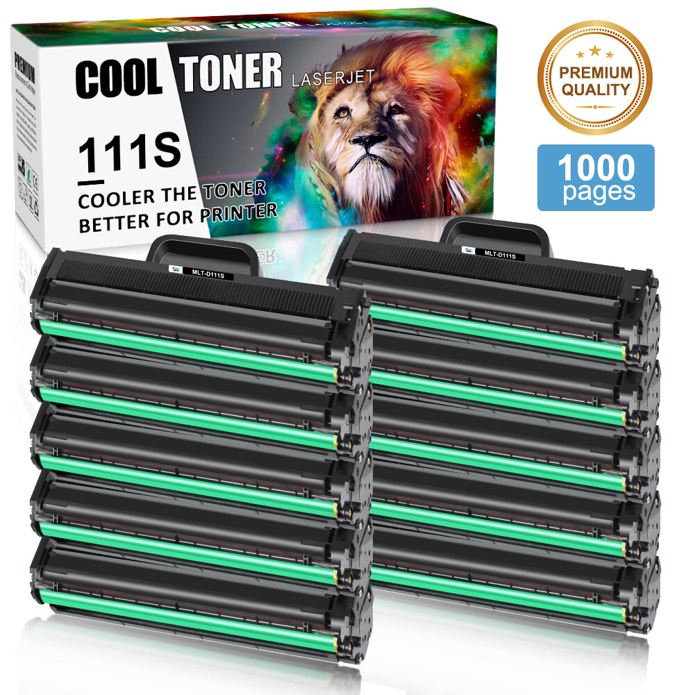 10-Pack/Pk Compatible for Samsung MLT-D111S 111s Toner Xpress M2020W M2070FW