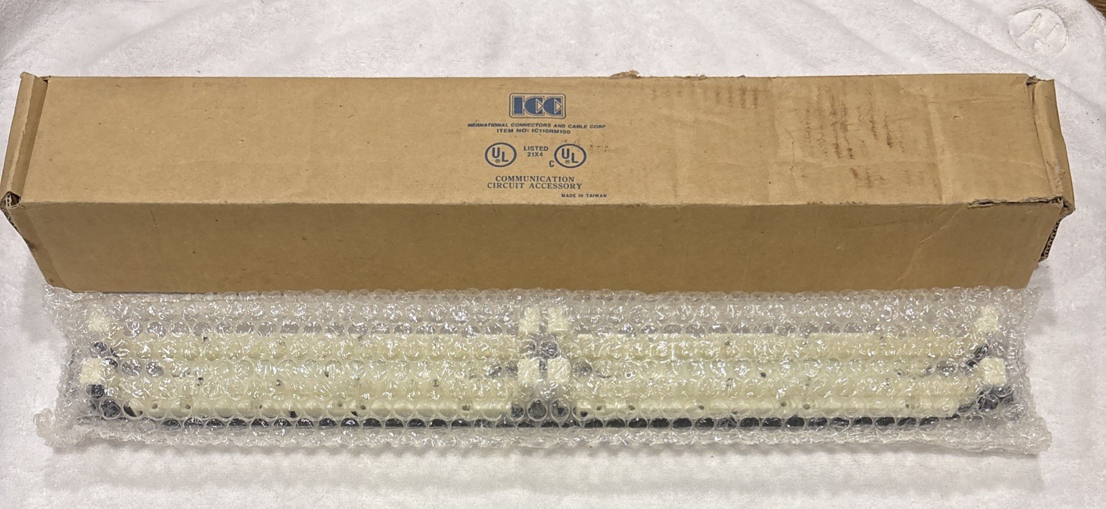 ICC IC110RM100 100-Pair Patch Panel Rack Mountable NEW