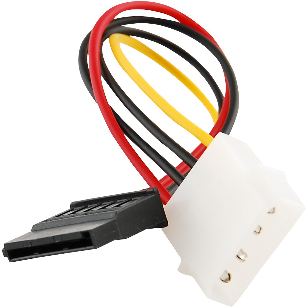 IDE/Molex 4-Pin Female To Serial ATA SATA 15-Pin Male Power Adapter Cable