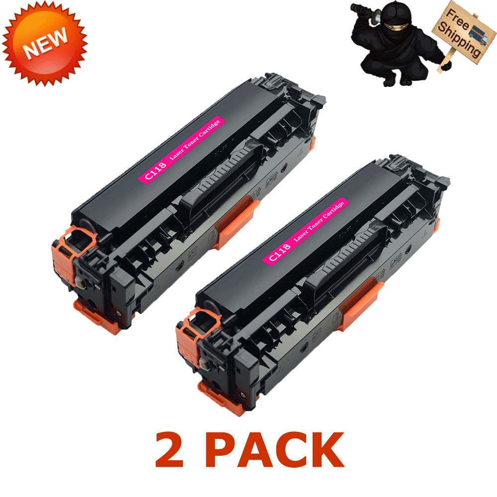 2 PK C118 Magenta Toner For Canon 118 ImageCLASS MF8380CDW MF8580CDW LBP7200Cdn