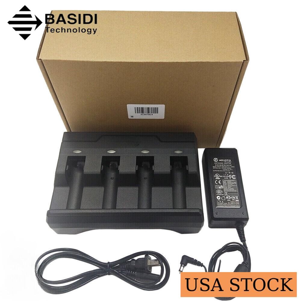 4-Slot Battery Charger for Zebra DS3678 DS3600 LI3678 LI3600 SAC3600-4001CR US🔥