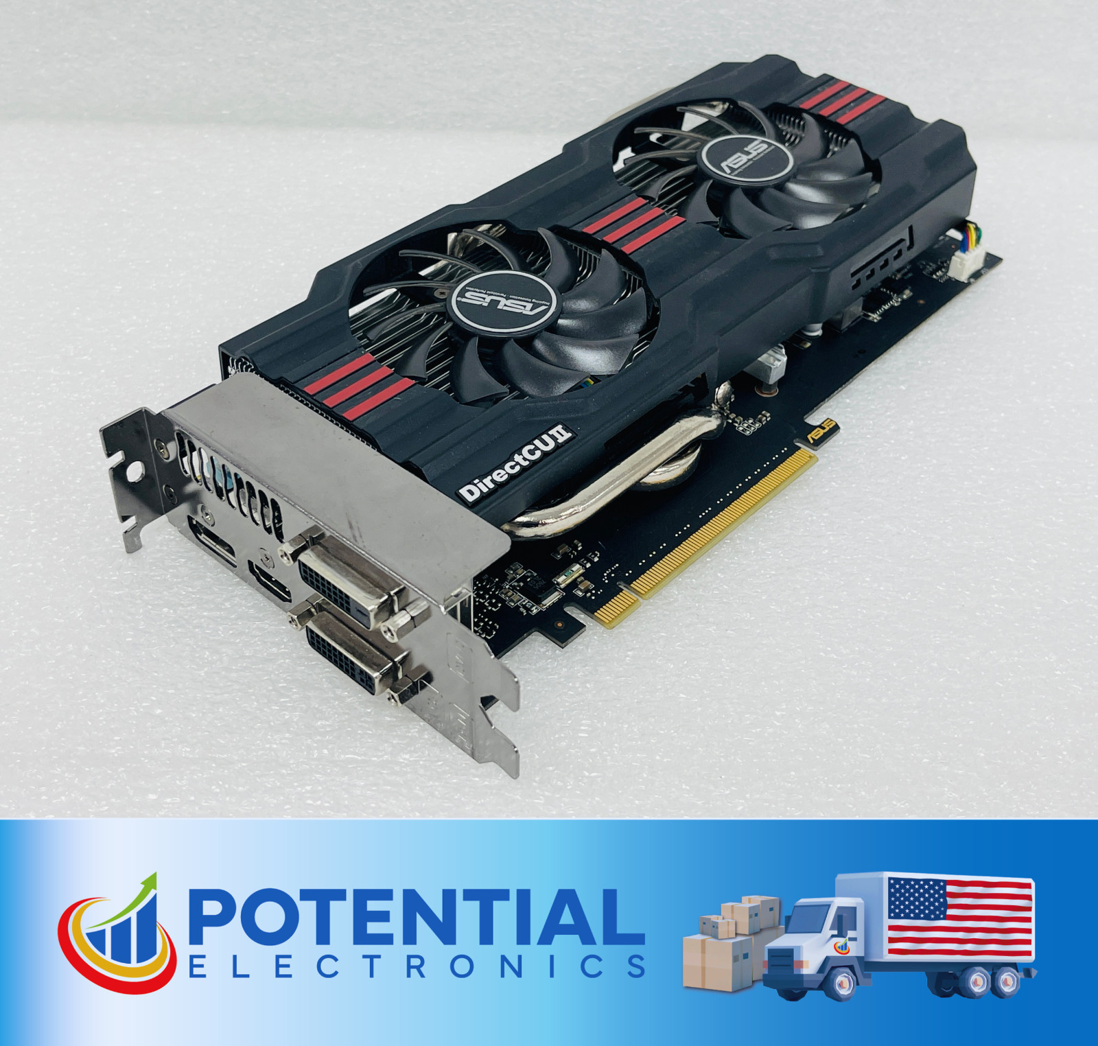 USED - ASUS GeForce GTX 660 2GB GDDR5 DirectCU II GTX660-DC20-2GD5 W/ p