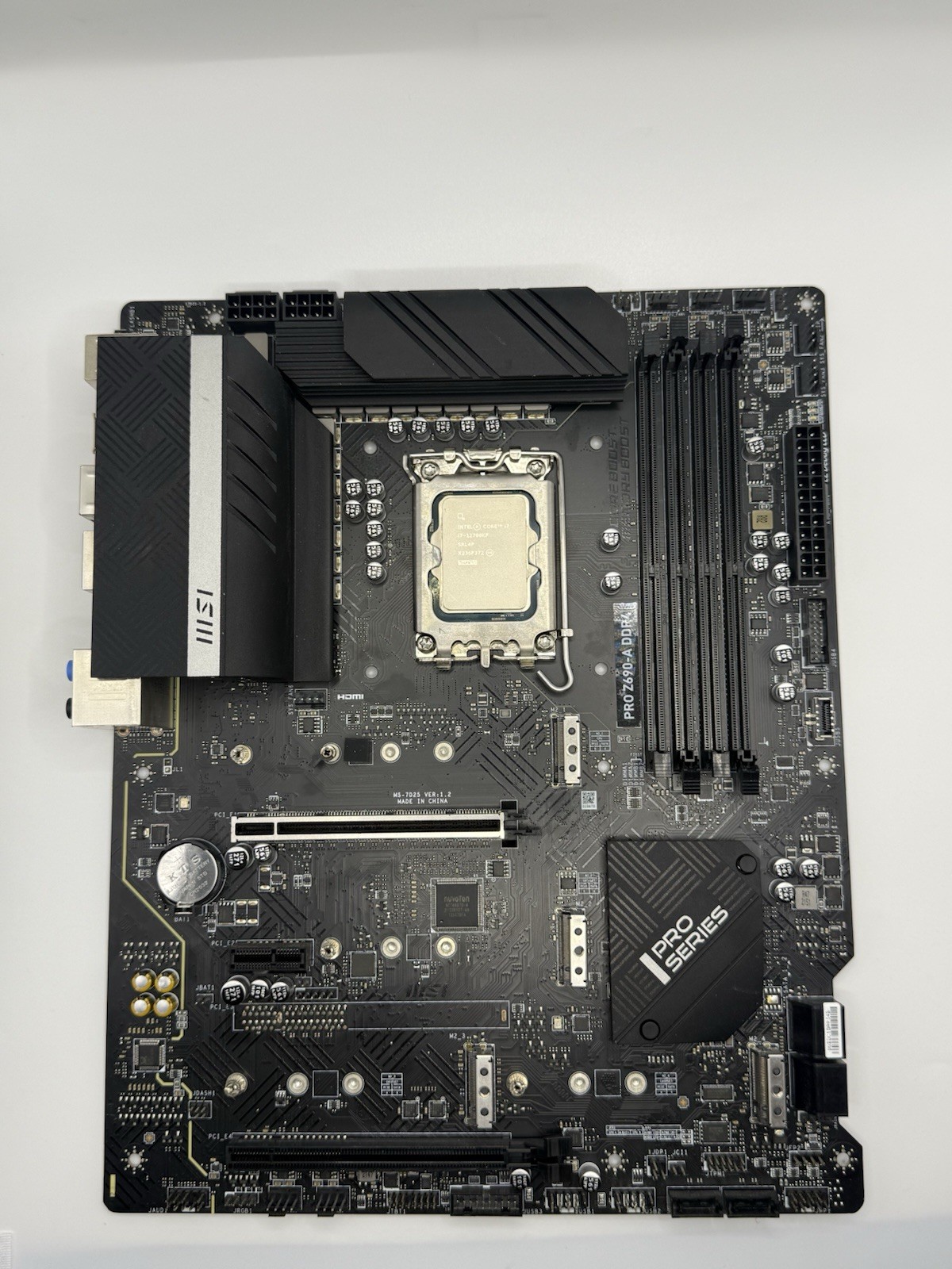 Intel Core i7-12700KF + MSI PRO Z690-A DDR4 Motherboard and Cooler Combo