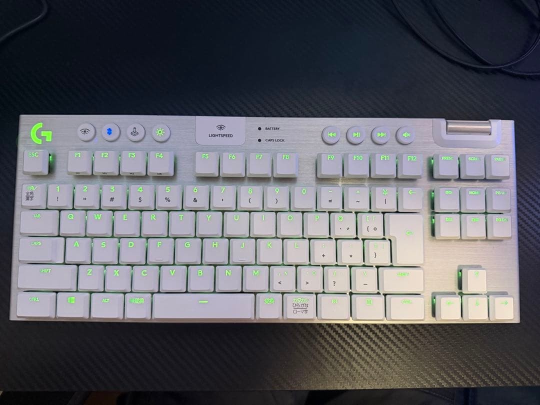 Logicool G913 TKL Wireless Gaming Keyboard White JP Layout GL Tactile 1.5mm 50g