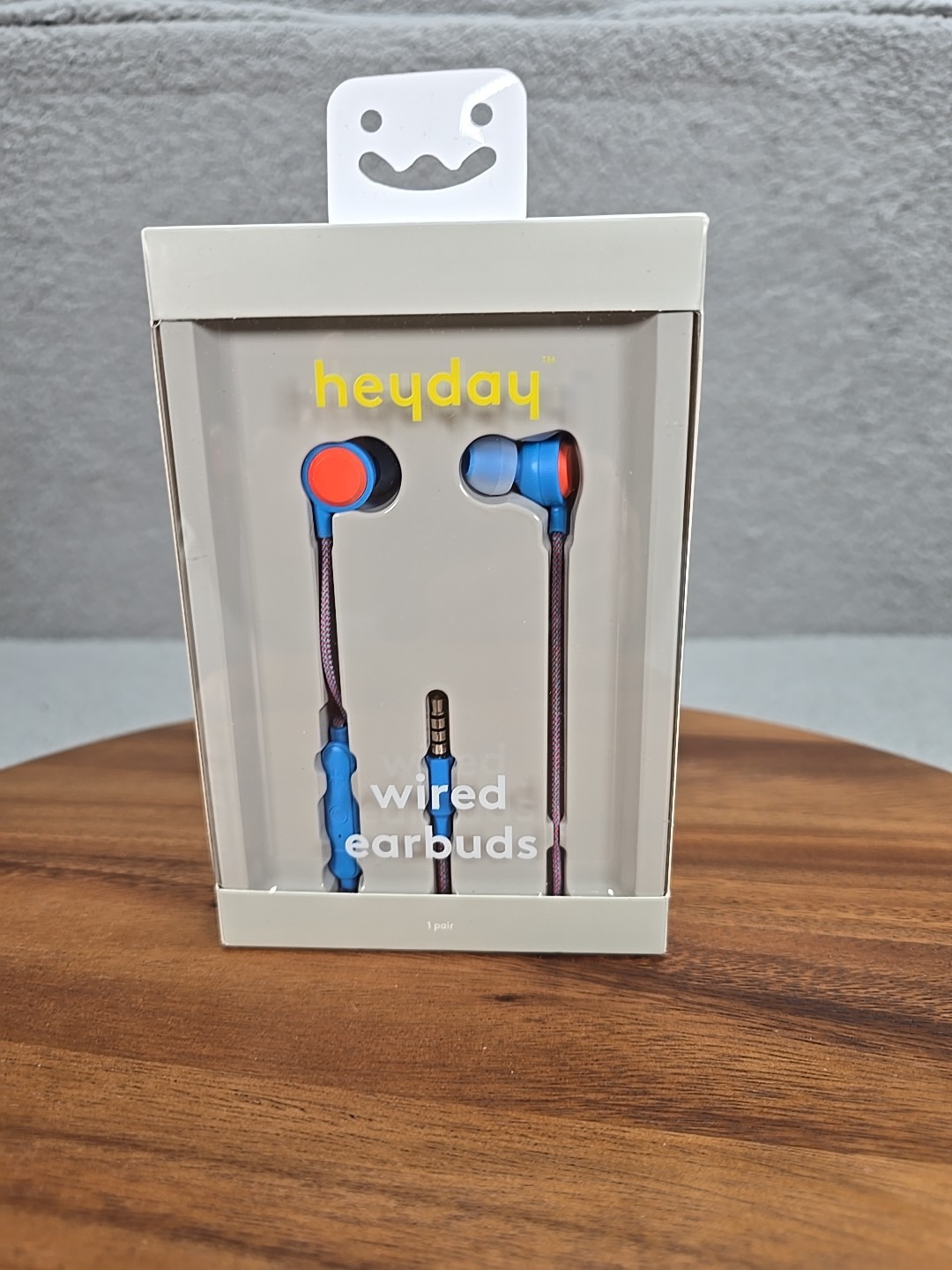 Target Heyday Bright Blue & Orange Plug-In 3.5mm Wired Earbuds NIB
