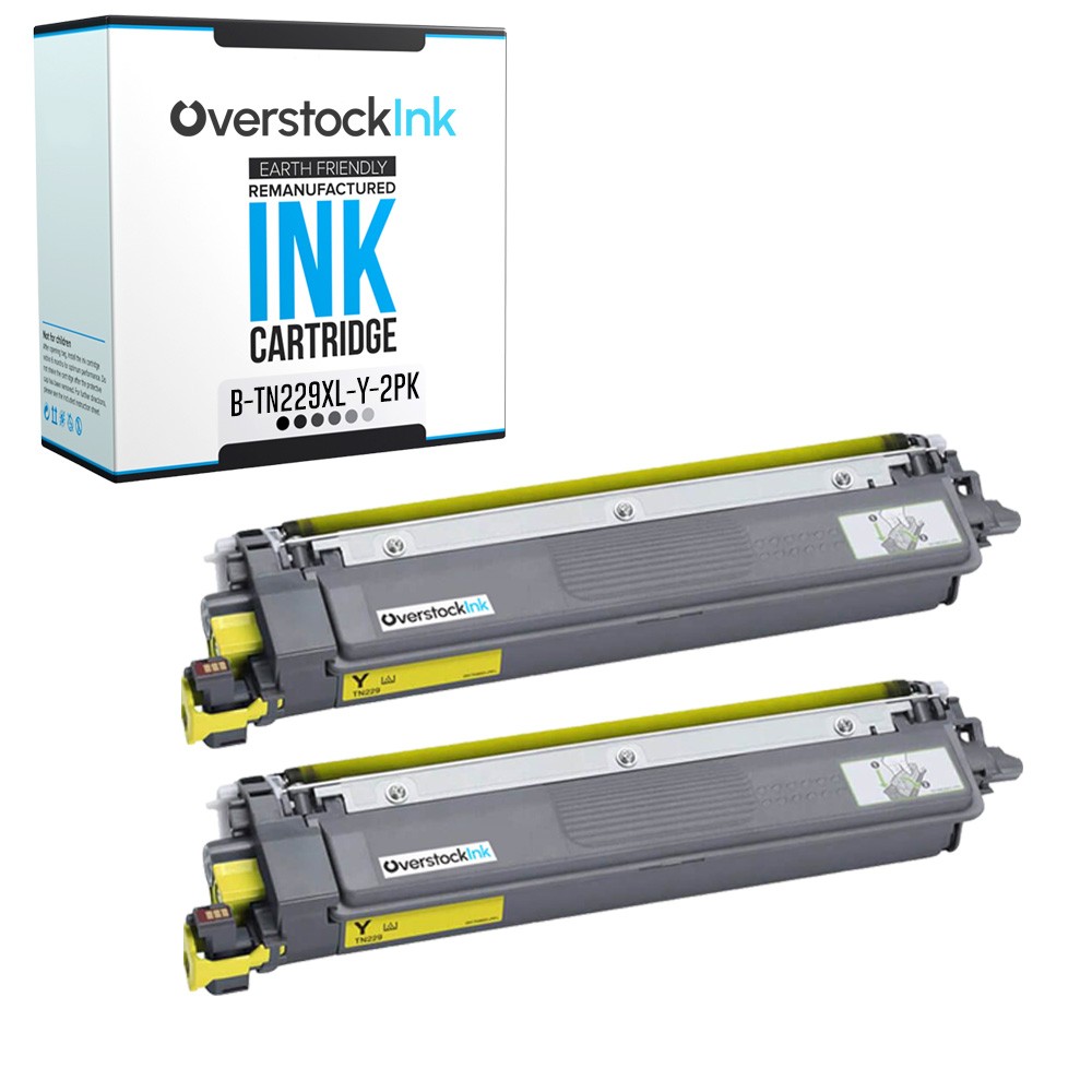 2-Pack Compatible OSI TN-229XL Yellow Toner fits Brother MFC-L3780CDW L8395CDW