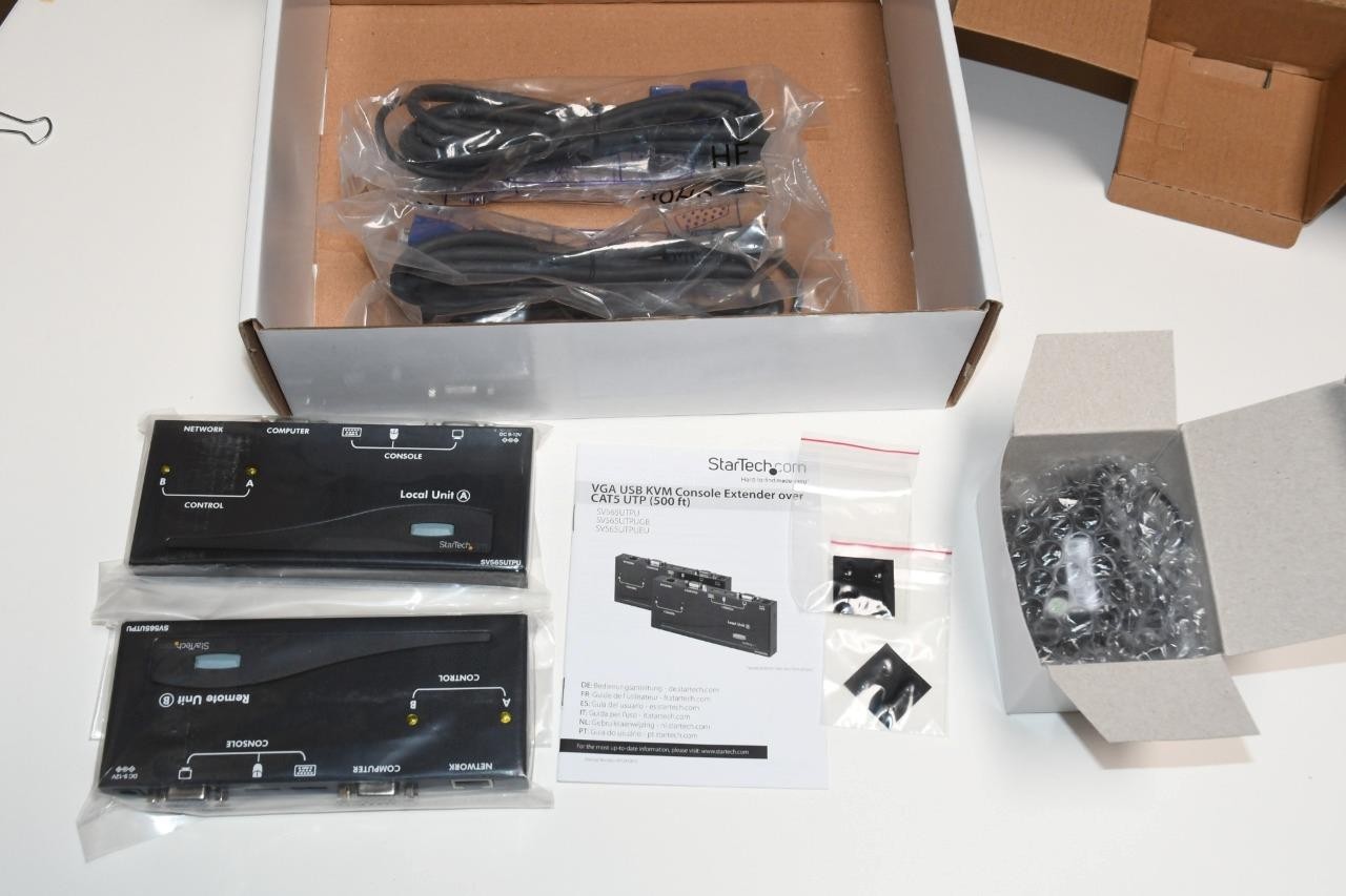 STARTECH SV565UTPU USB VGA KVM CONSOLE EXTENDER OVER CAT5 UTP 500FT
