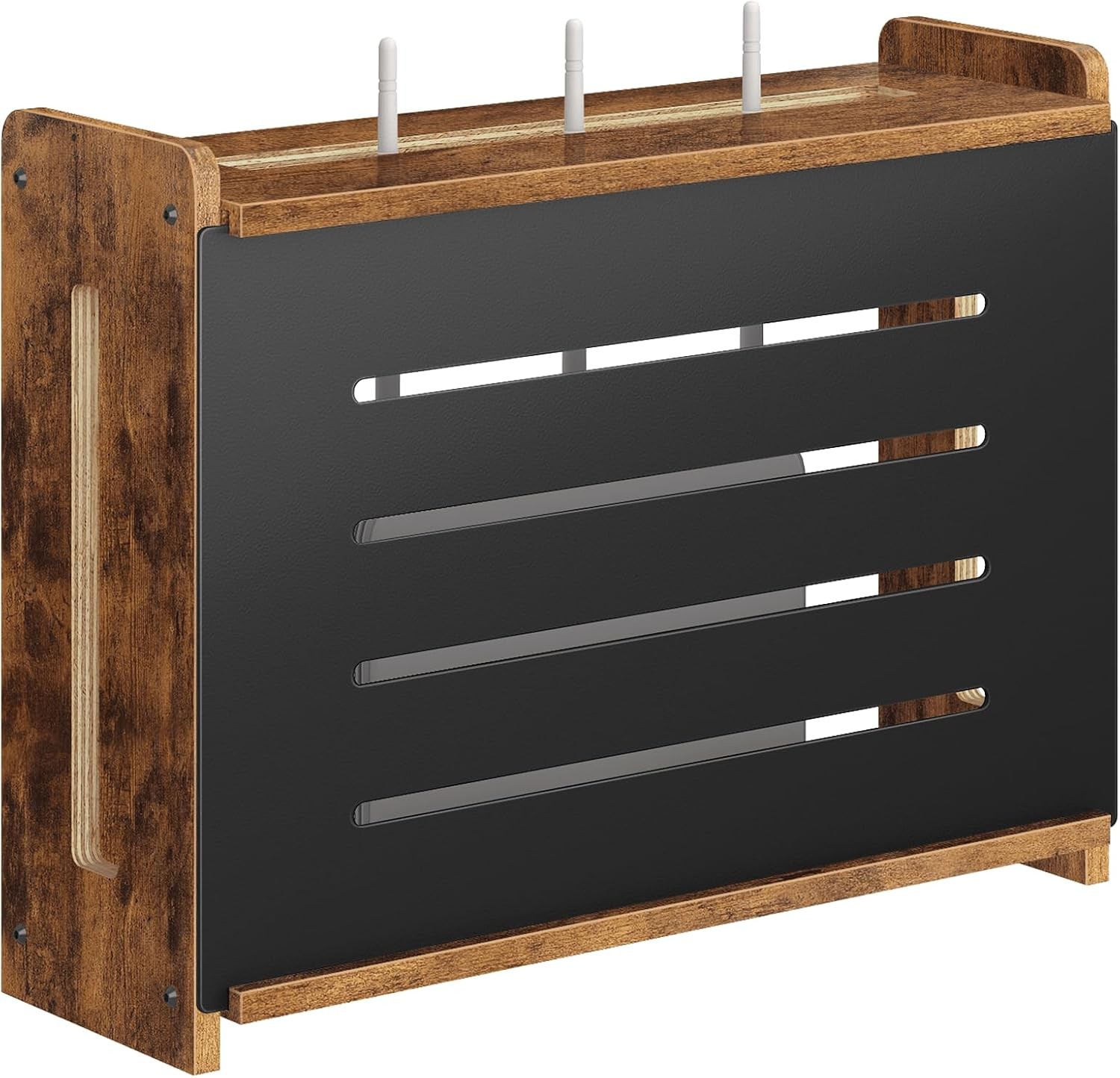 Wooden WiFi Router Box Hider, Wall Mount Router Shelf | Decorative Modem & Power