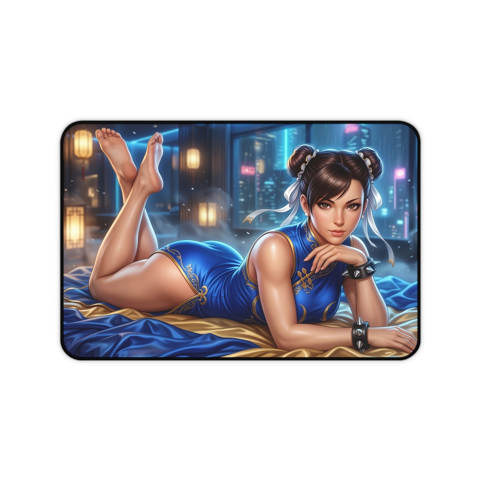 Street Fighter Chun-Li Mouse Pad, XXL Gaming Desk Mat, Keyboard Pad