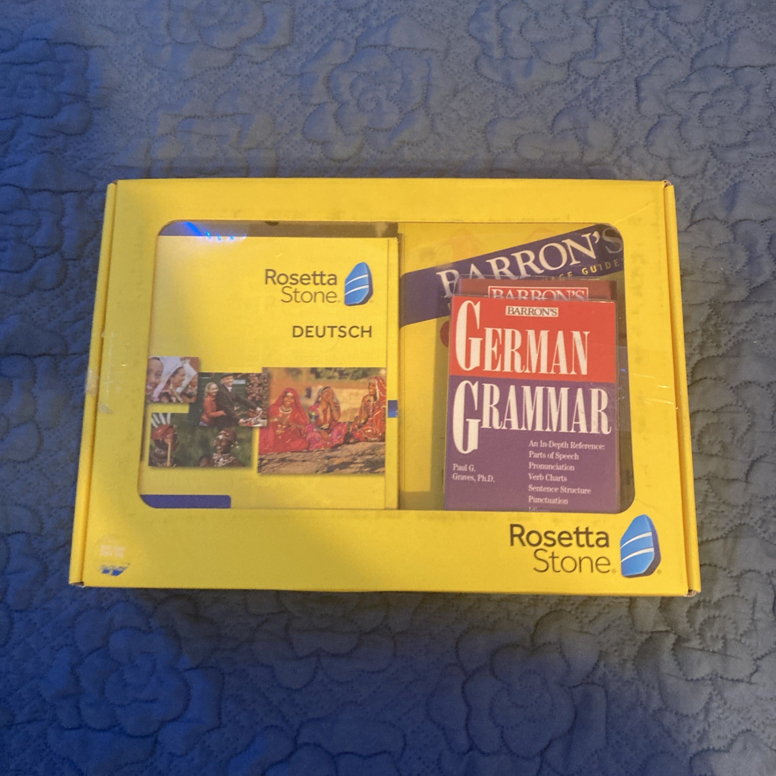 Rosetta Stone German Level 1-5 Set With Set Of Barron’s German Books