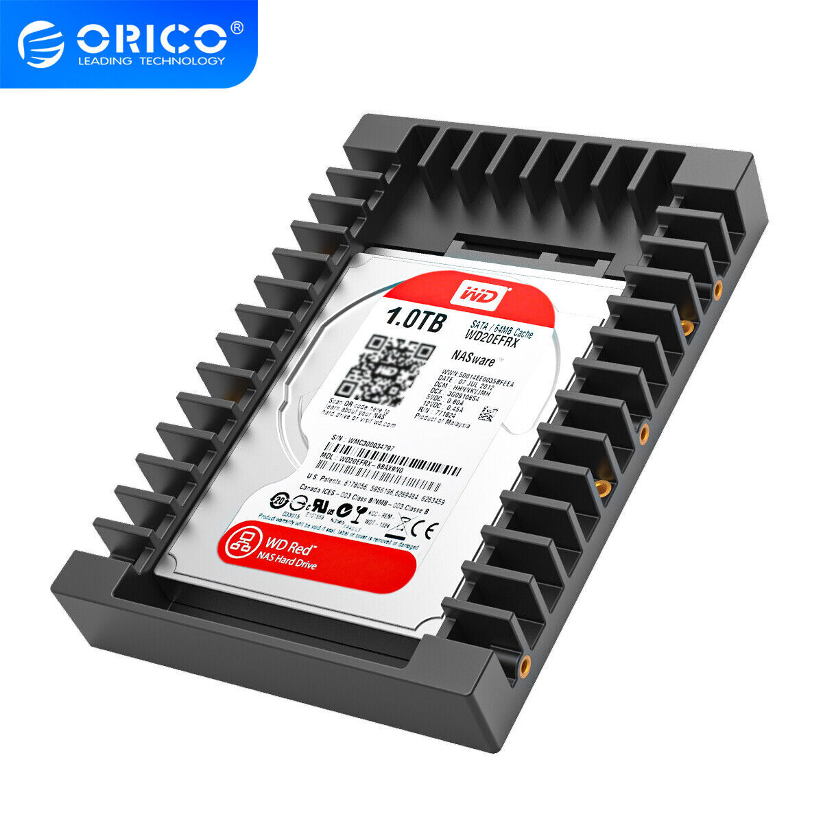 ORICO 1-5PACK SSD SATA Mounting Bracket 2.5 to 3.5 Hard Drive Adapter Caddy Tray