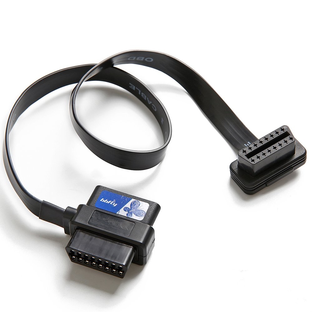 bbfly-A9 OBD II OBD2 16Pin Splitter Extension Cable Adapter (2FT/60CM)