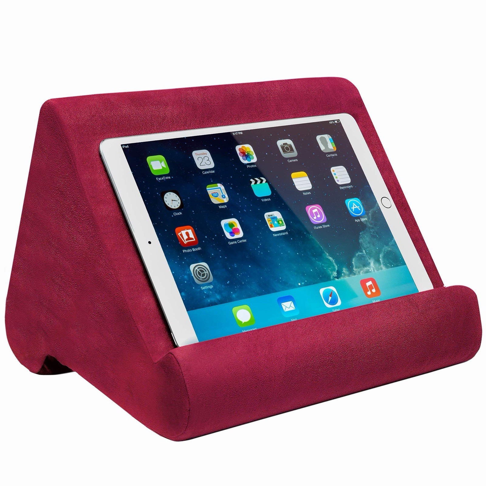 Pillow Pad Burgundy Deluxe Tablet Holder