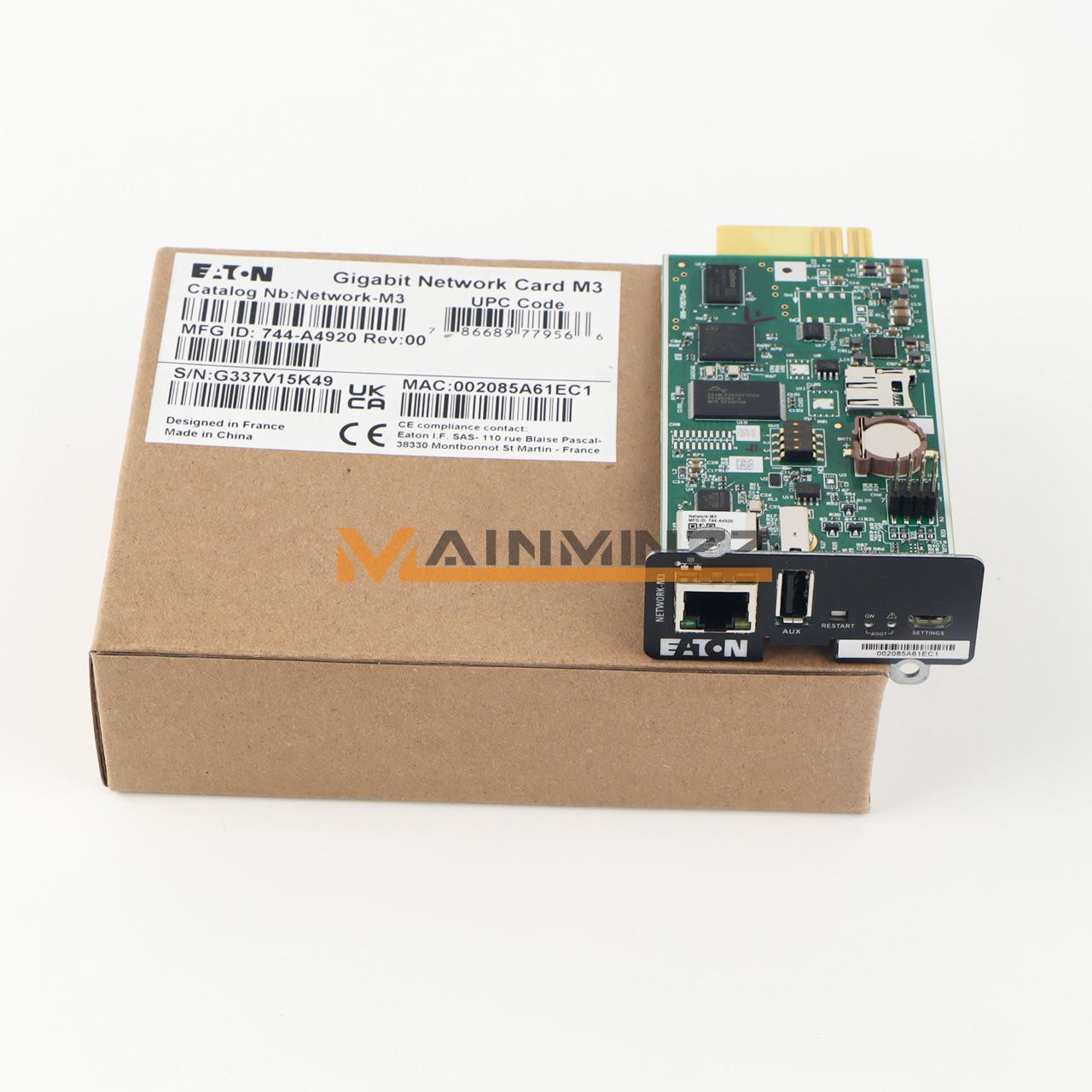 One New Eaton NETWORK-M3 Gigabit Network Card FOR UPS