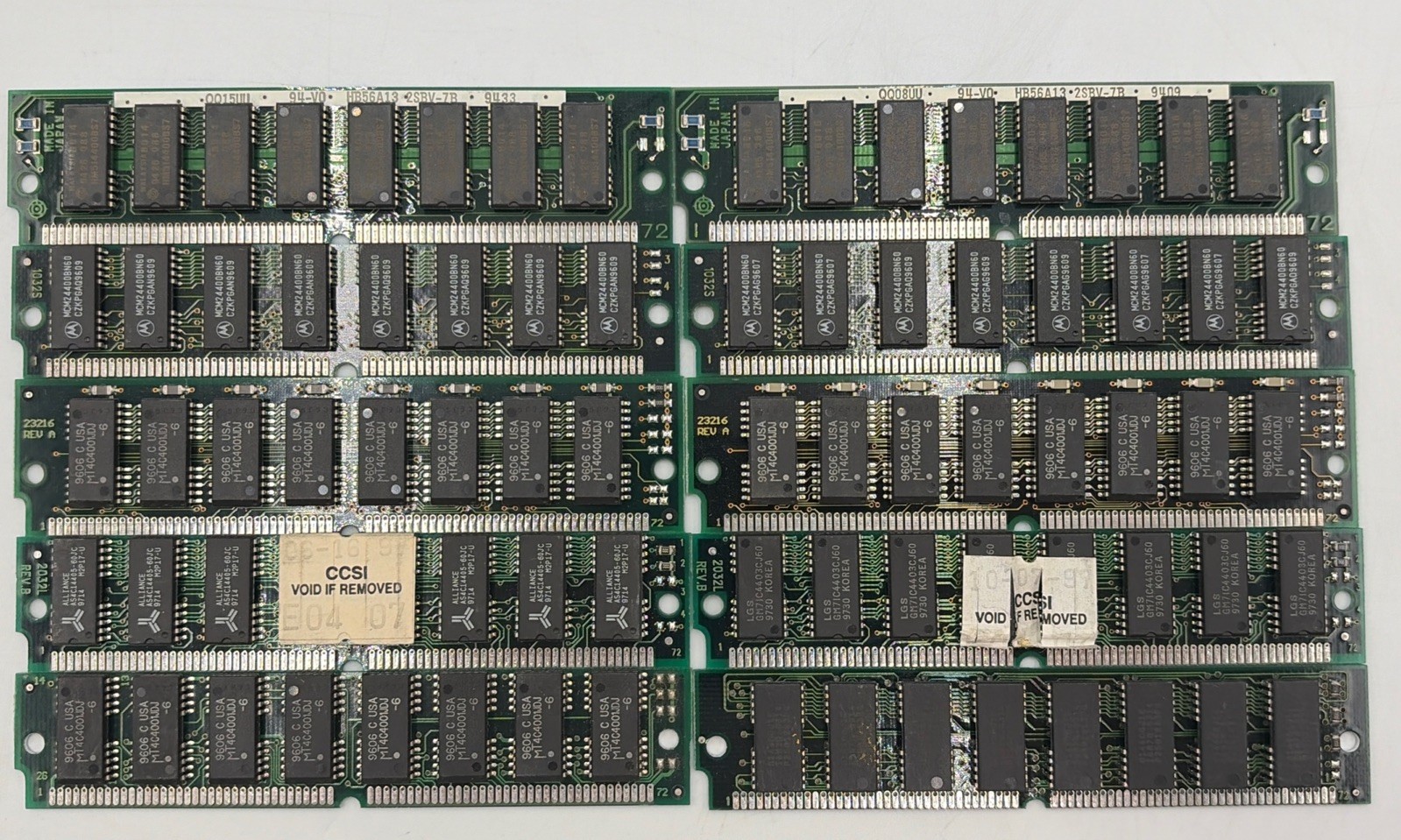 Lot Of 10 72-Pin 4MB SIMM RAM Memory PC - Apple - US SELLER Fast Shipping