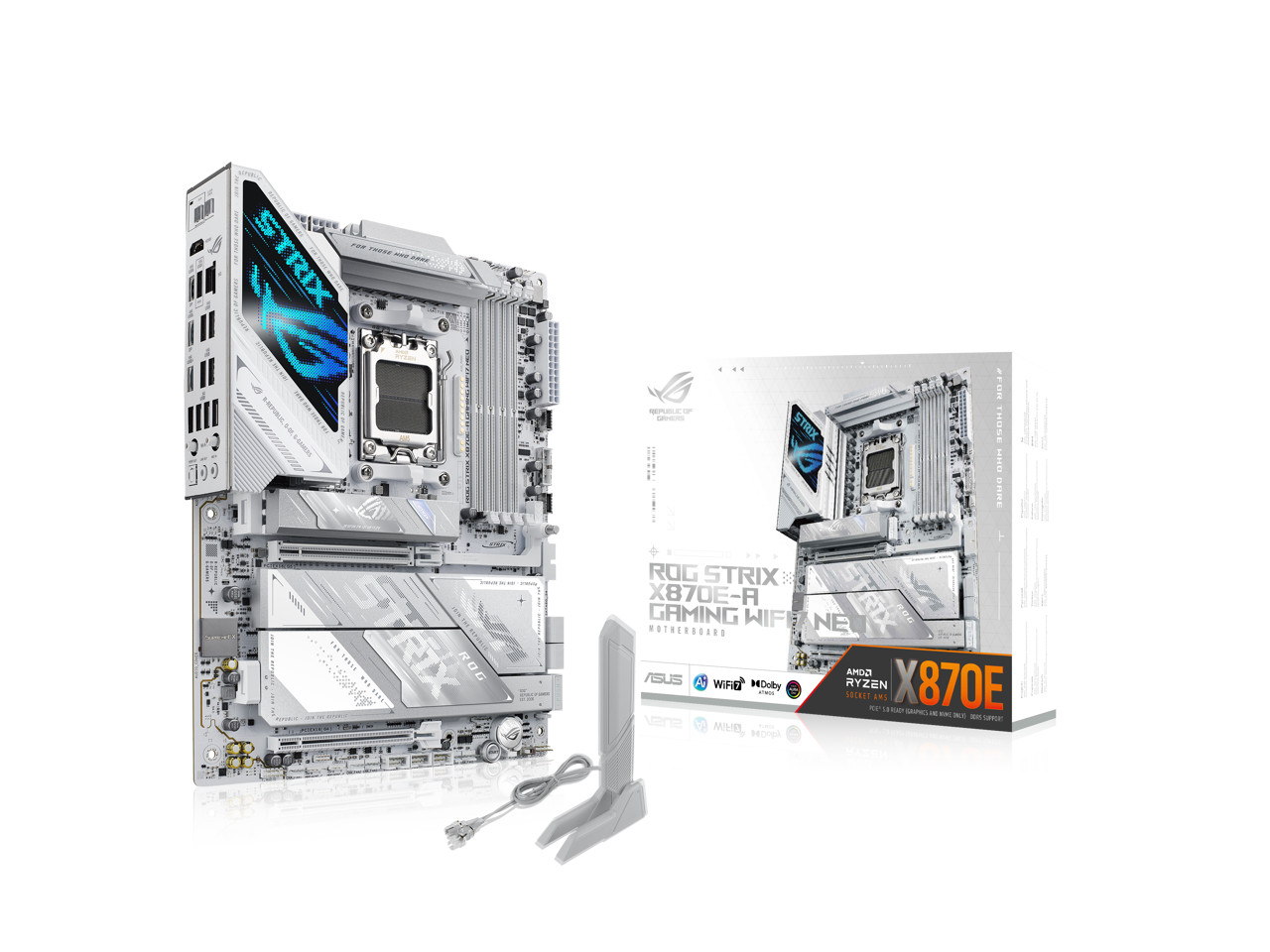 ASUS ROG STRIX X870E-A GAMING WIFI7 NEO, AMD ATX motherboard, 16+2+2 power stage
