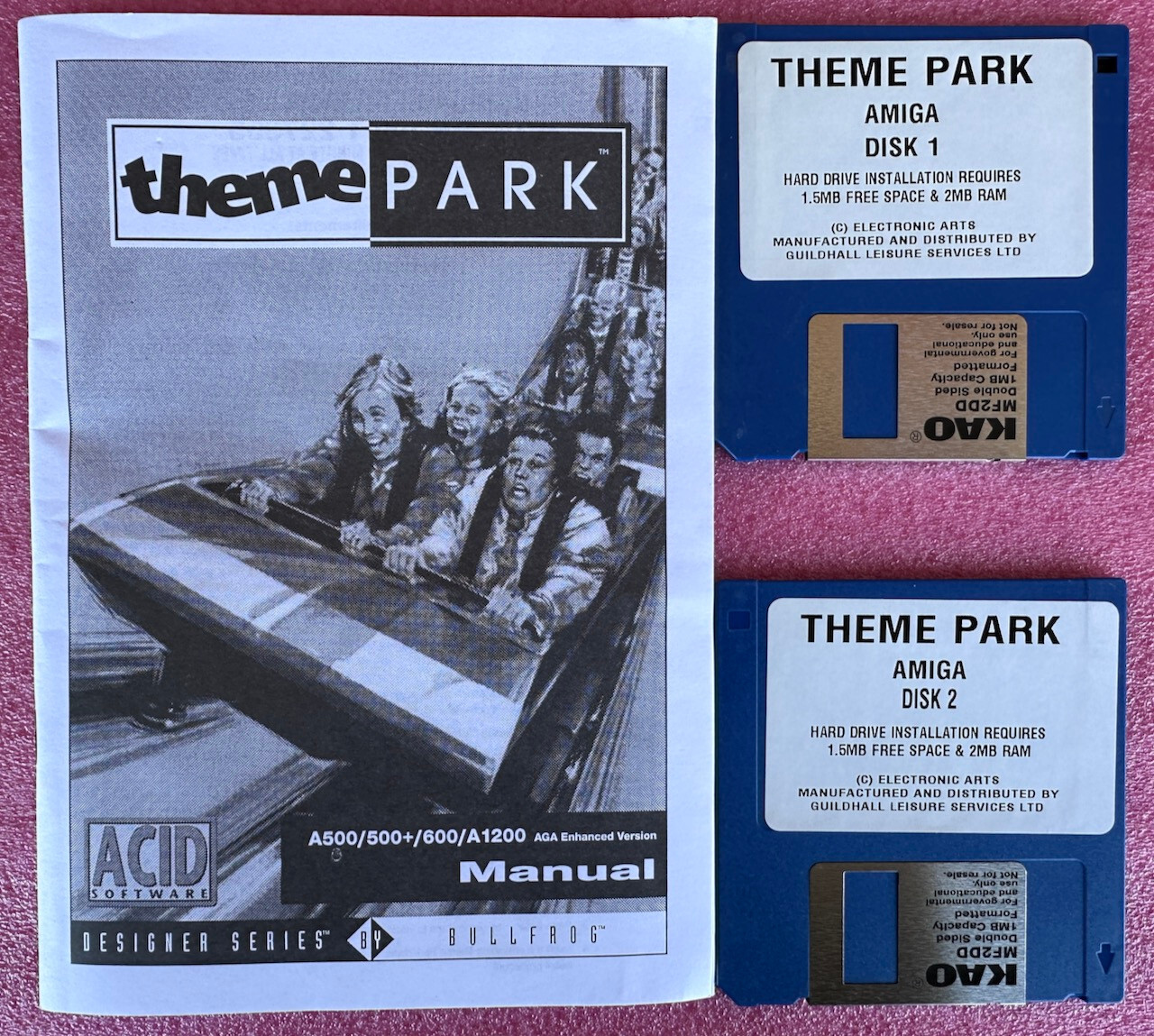 Theme Park Game For Commodore Amiga, Unused, Without Original Packaging