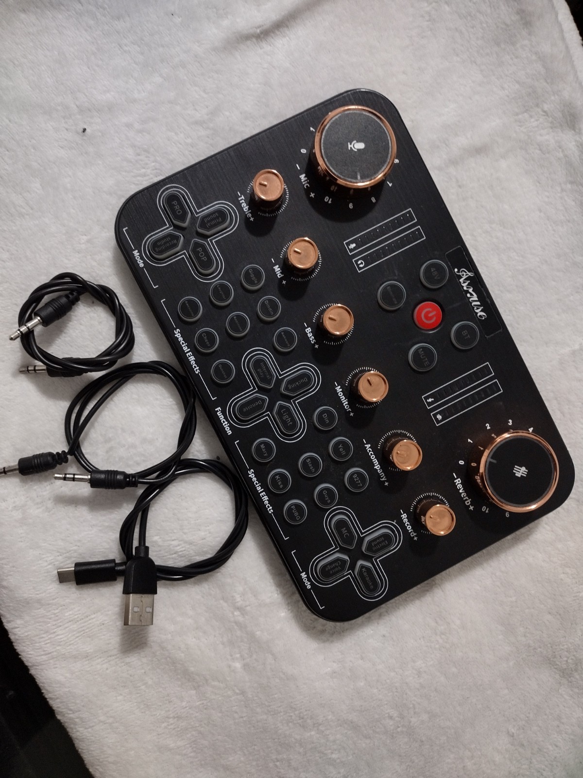 Voice Changer Digital Live Sound Card For Live Streaming Audio Mixer Broadcast