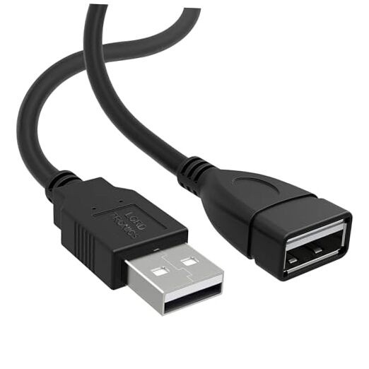 LORDTRONICS Male to Female Extension Cable USB A Male to USB A Female Data 3FT