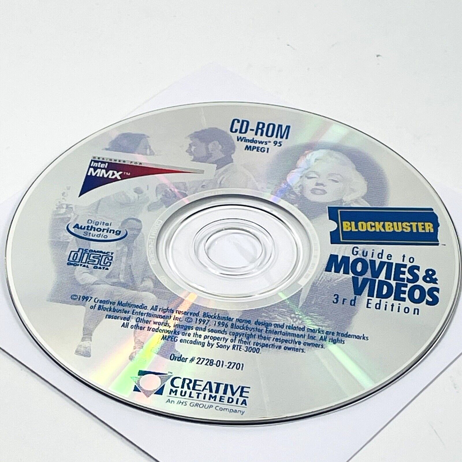 Blockbuster Guide To Movies and Videos 3rd Edition Rare Sony VAIO Software 1997