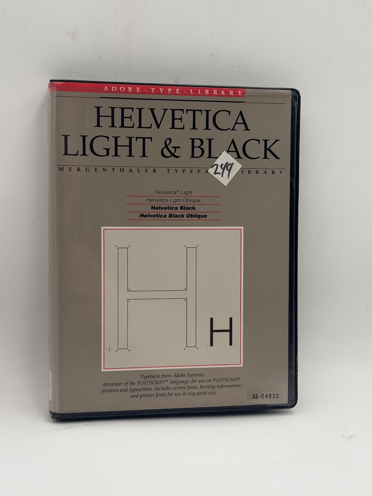 Helvetica Light & Black Adobe Library Vintage Software for Macintosh 