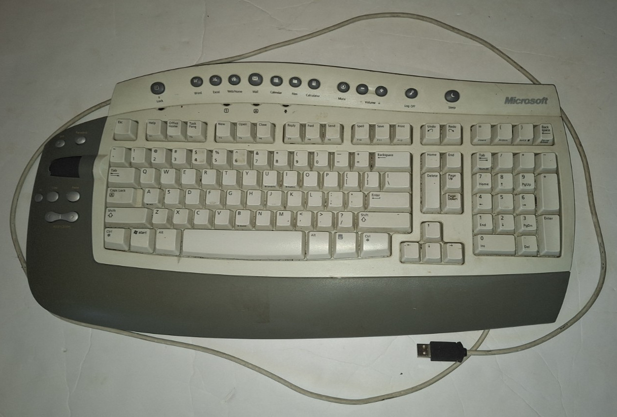 Vintage Microsoft Office Keyboard RT9450 Tested Working Single Touch Shortcuts