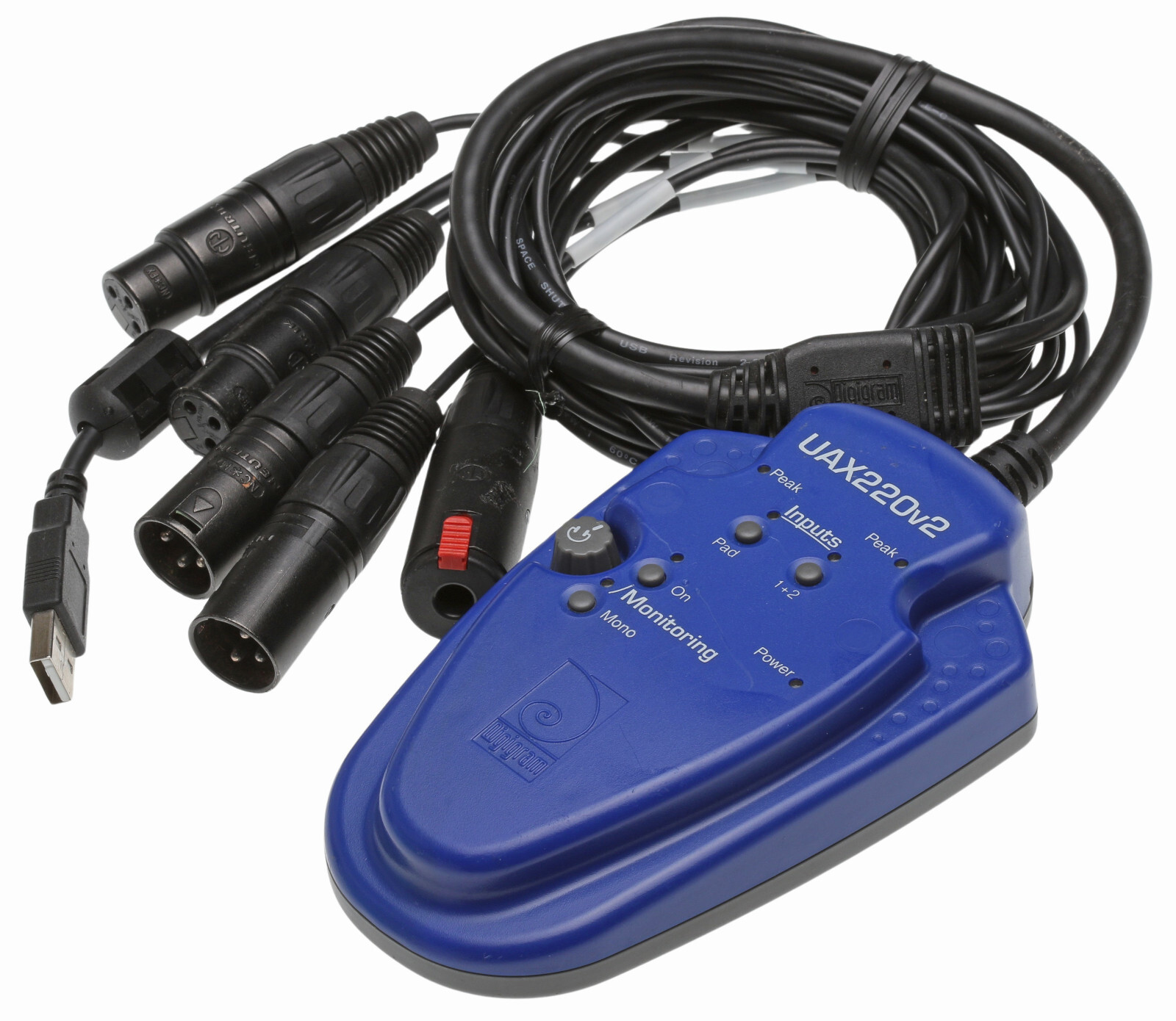 Digigram UAX220v2 USB Digital Audio Computer Recording Interface XLR ** PARTS **