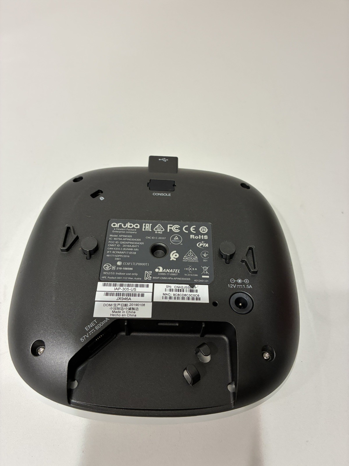 ARUBA AP-305 2x2/3x3 802.11ac W2 Wireless Access Point - ARU-JX936A