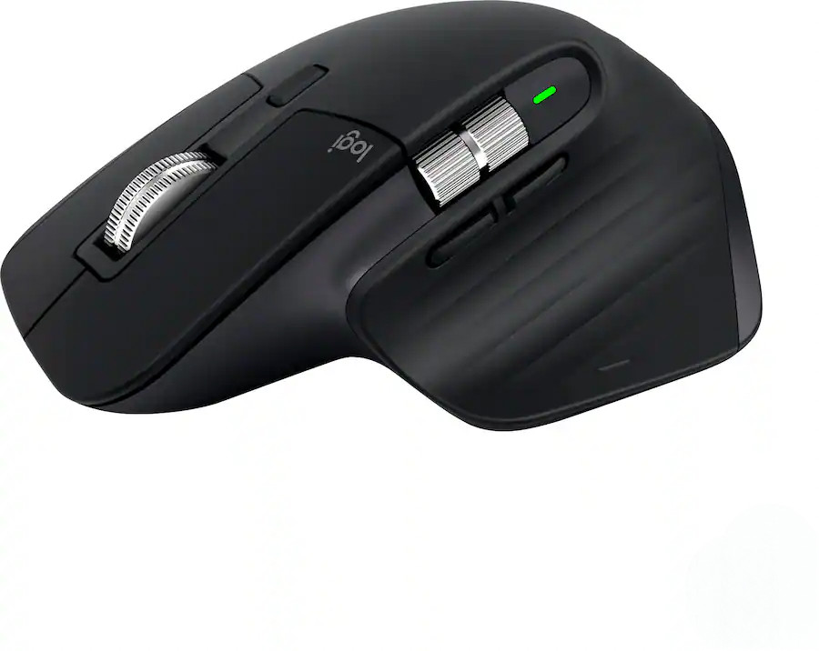 Logitech MX Master 3S Bluetooth Wireless Laser Mouse Black READ (No USB Dongle)
