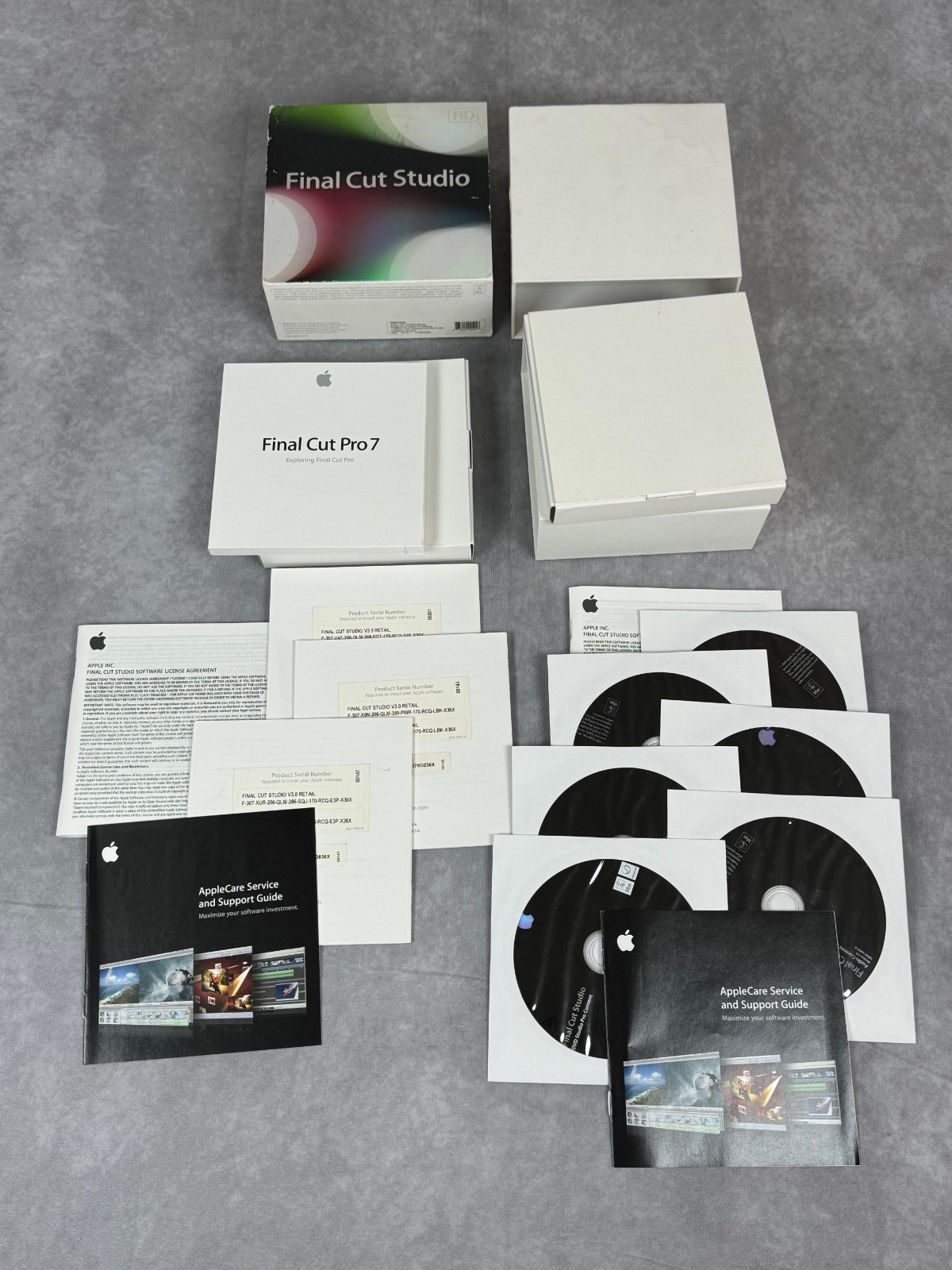 Apple Final Cut Studio HD Retail MB642Z/A Final Cut Pro 7 Complete Box Manuals