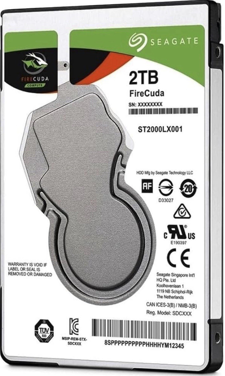Seagate 2TB Firecuda ST2000LX001 8GB NAND SATA 2.5" SSHD Hybrid Game Drive