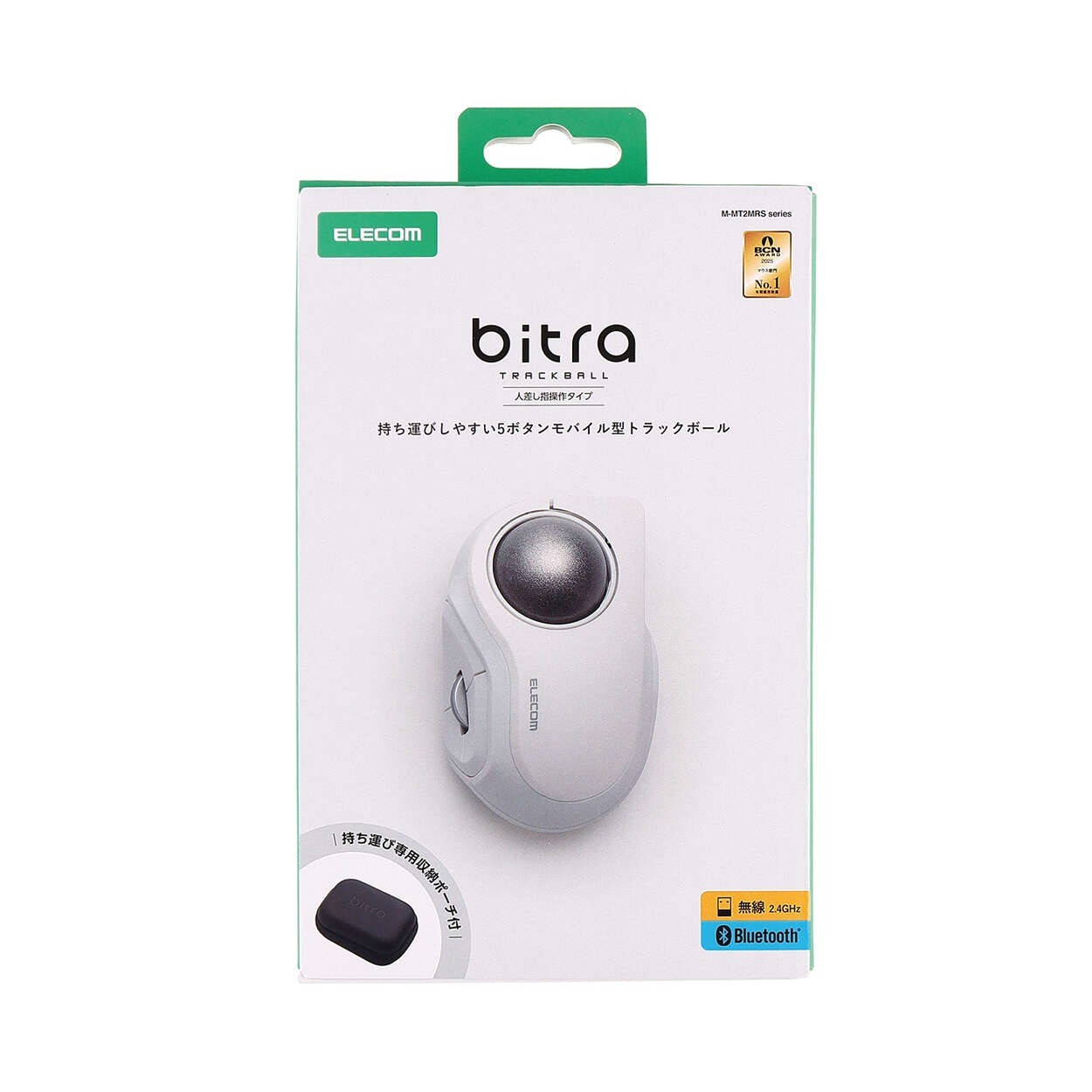 ELECOM bitra Trackball Mouse Quiet Index Finger Operation Bluetooth Wireless