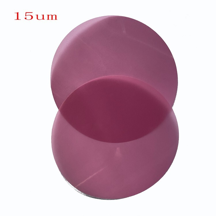 20pcs 15um 127mm Abrasive Discs Paper Lapping Optica Fiber  Cable Polishing Film