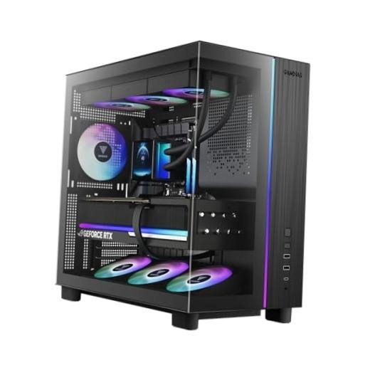 Atlas M4 Mid-Tower Gaming PC Case, Mini-ITX, Micro-ATX, and ATX, ATLAS M4