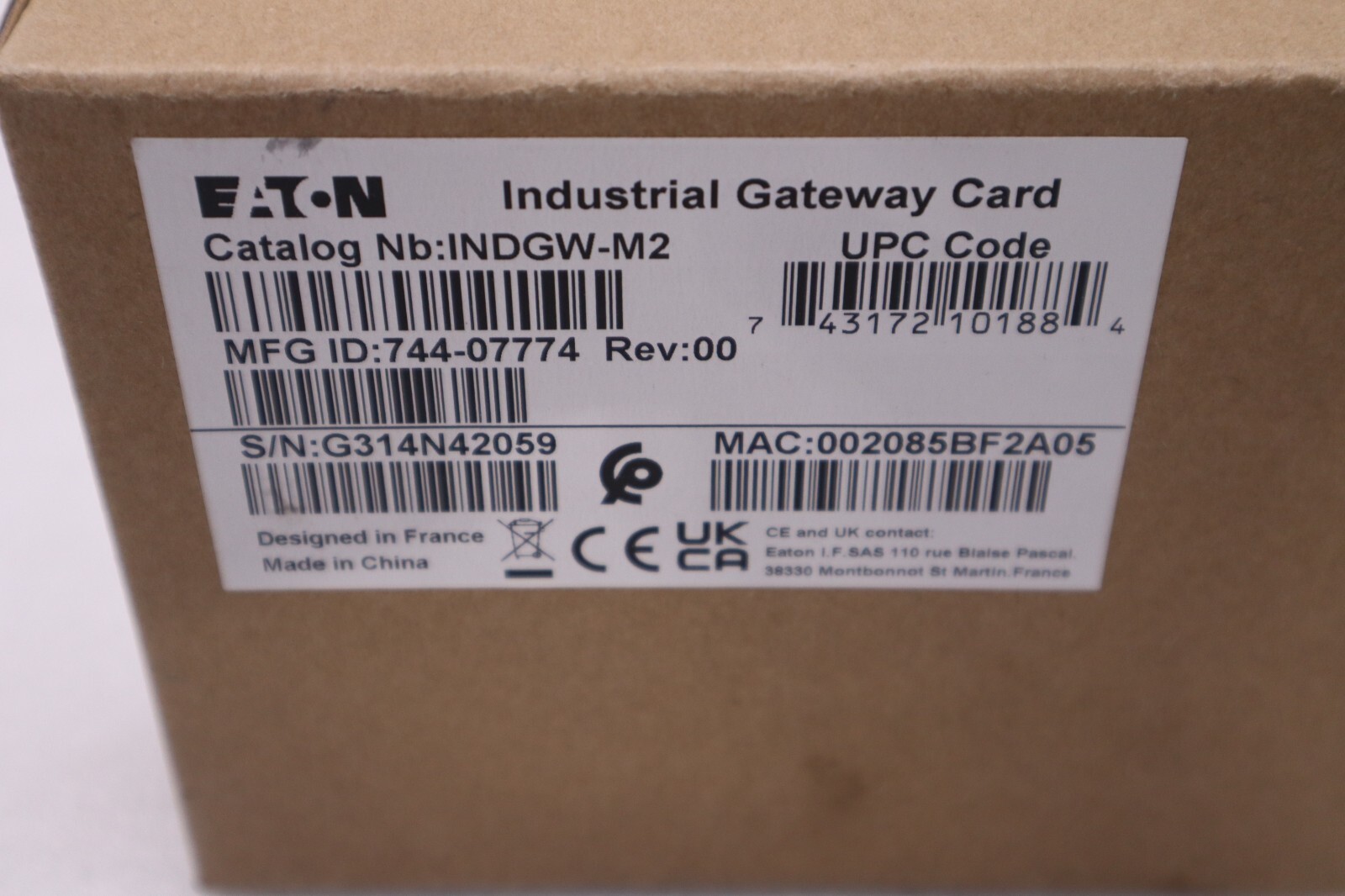 EATON UPS Network Checkpoint INDGW-M2