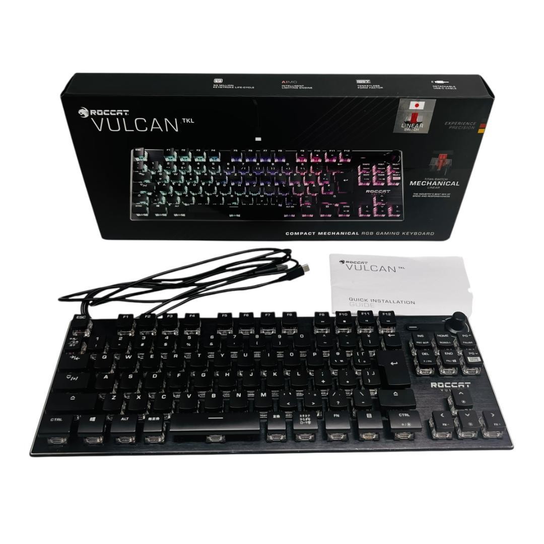 Roccat Vulcan TKL JP ROC-12-285 Gaming Keyboard Black Used Tested