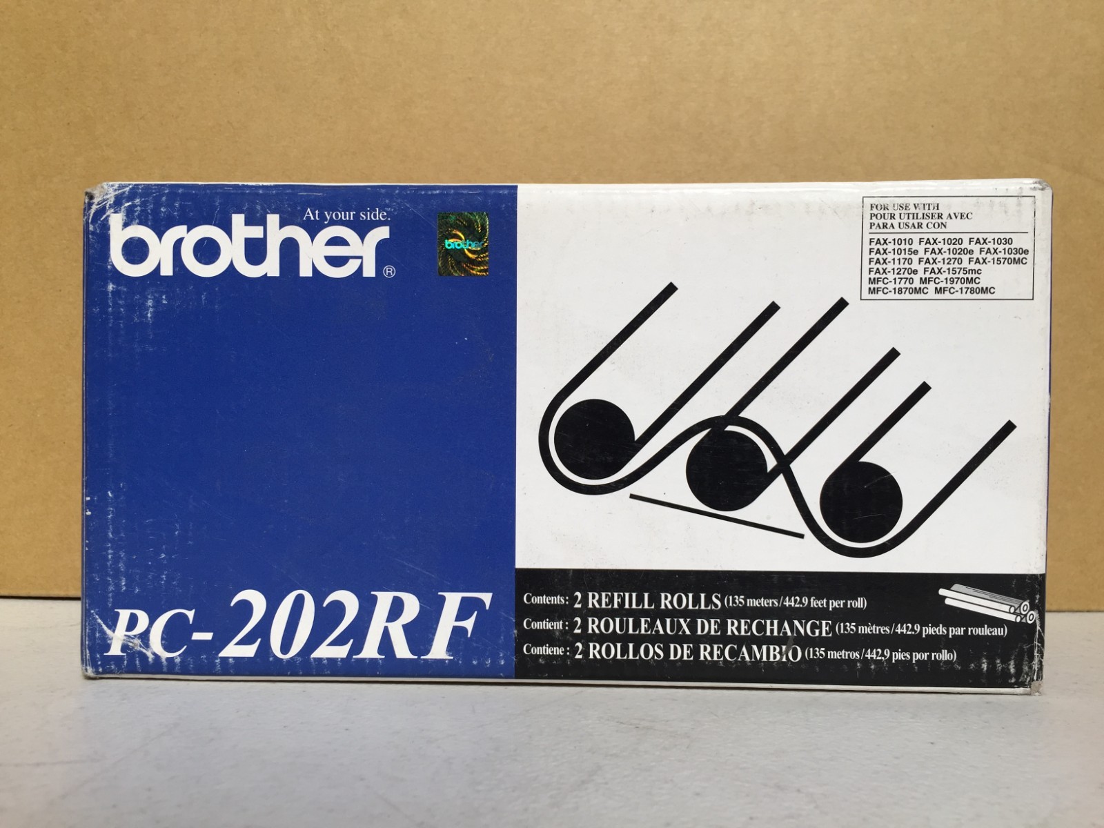 Genuine Brother PC-202RF Refill Rolls 2 Per Box Factory Sealed New In Box