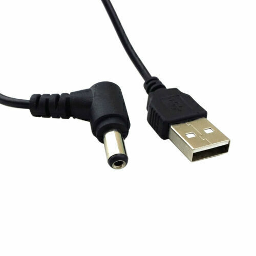 Cablecy DC 5.5 x 2.5mm 5V Power Connector to USB 2.0 A Type Male Wire DC Cable