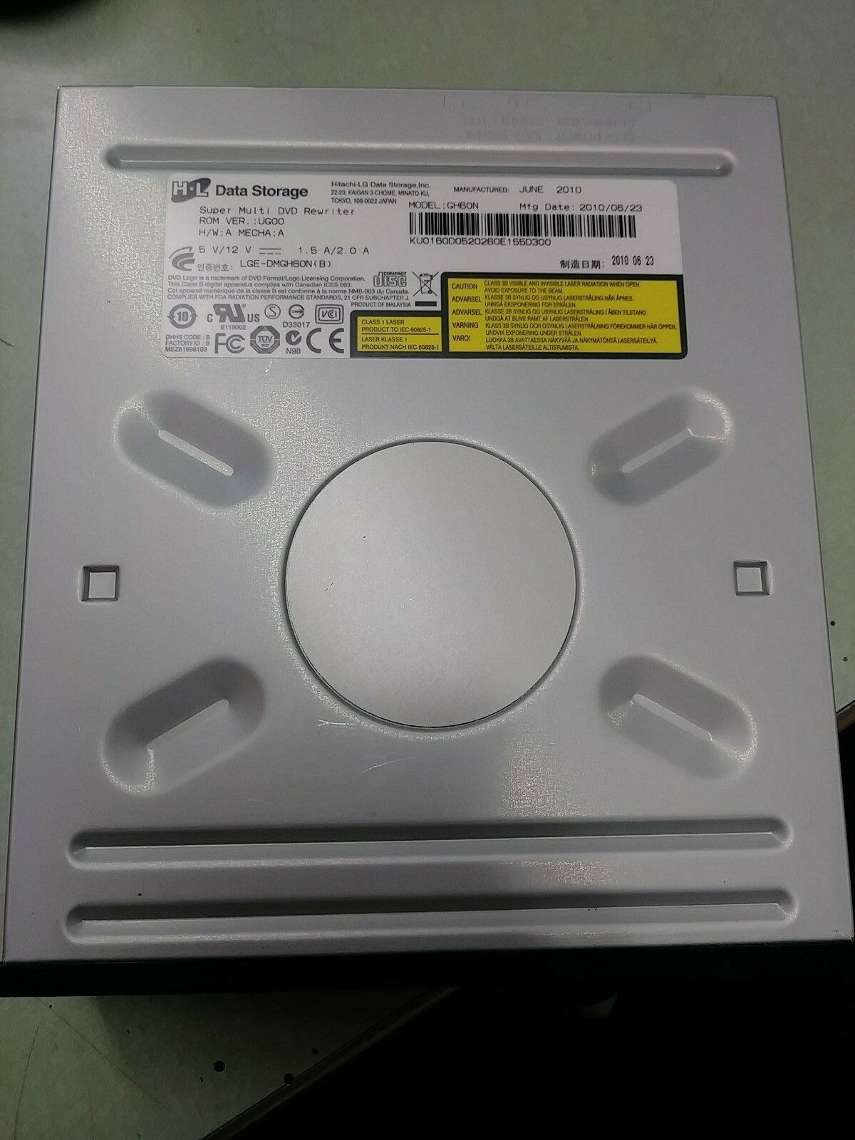 H-L Data Storage GH60N Desktop SATA DVDRW Super Multi DVD Rewriter DL UG00