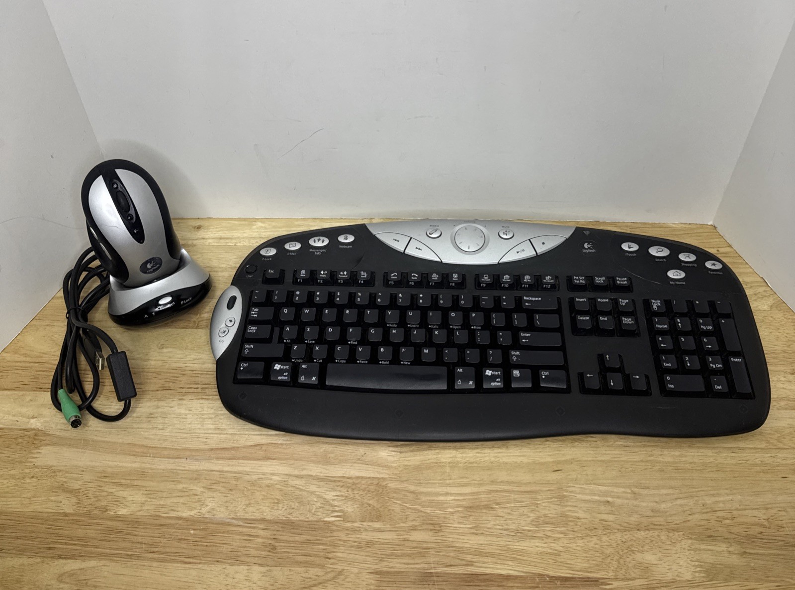 Logitech MX Duo Elite Cordless Wireless Keyboard and Mouse with Receiver