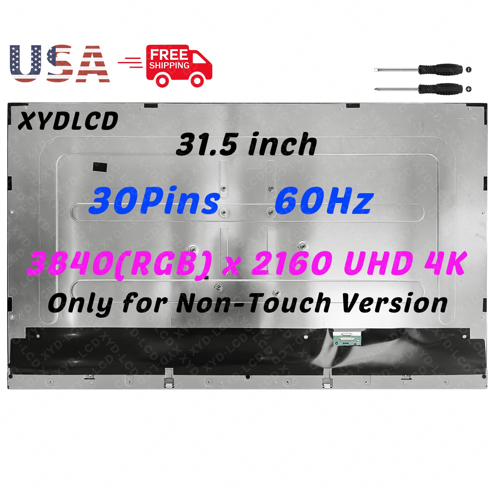 31.5" MV315QUM-N40 LCD Non-Touch Screen Dispaly Replacement 3840(RGB) x 2160 UHD