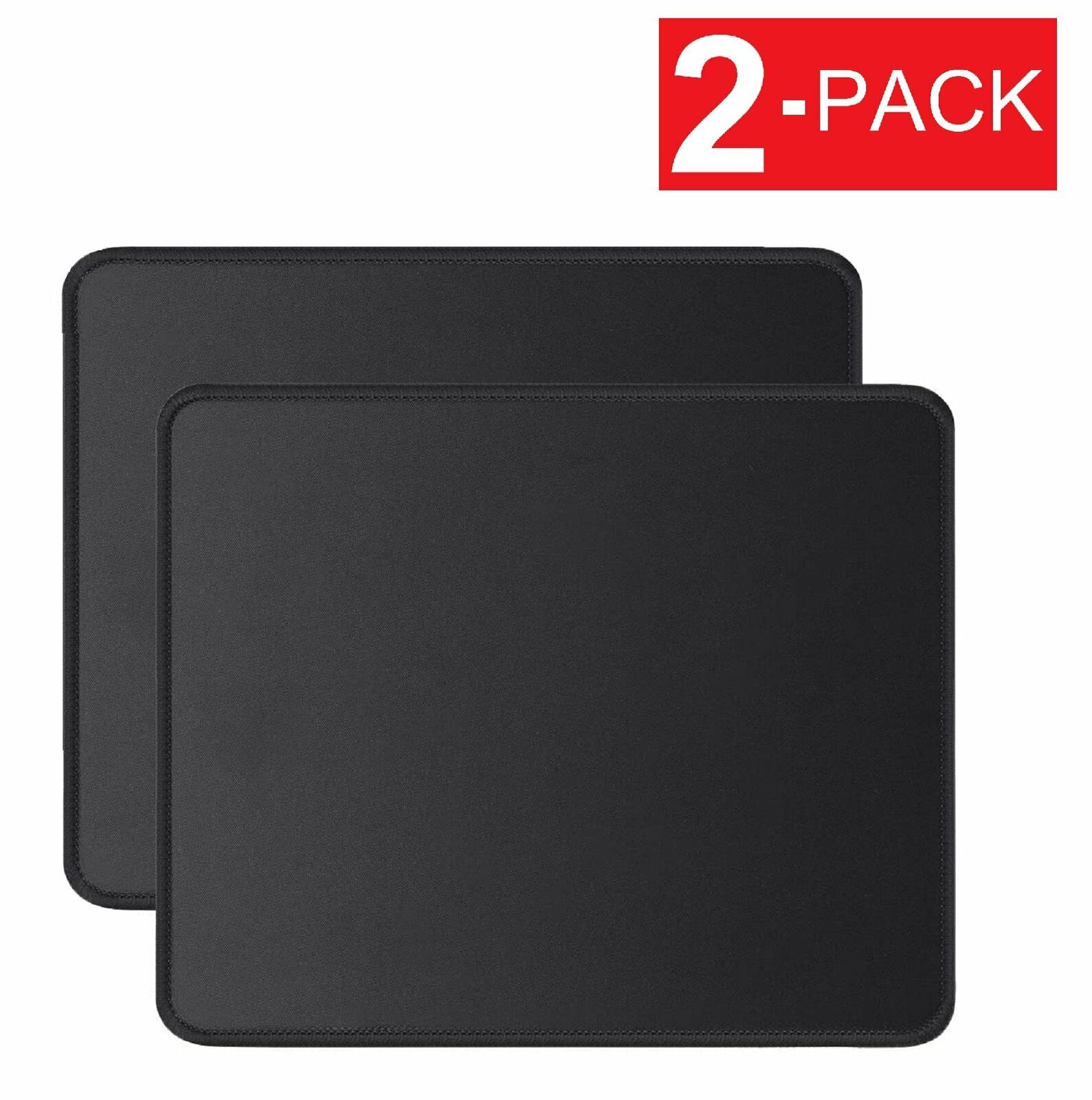 2-Pack Non-Slip Mouse Pad Stitched Edge PC Laptop For Computer PC Gaming Rubber