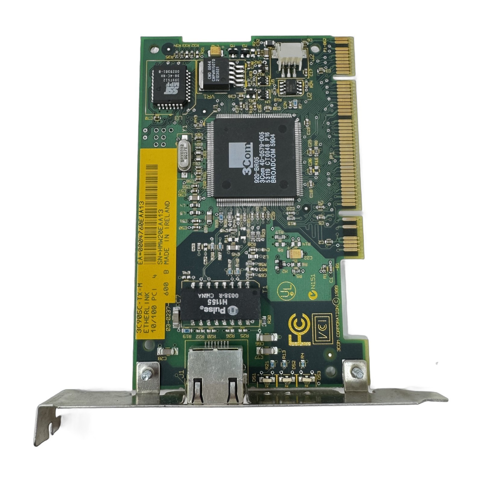 3Com 3C905C-TX-M EtherLink 10/100 PCI Ethernet Network Card RJ45 Full Height