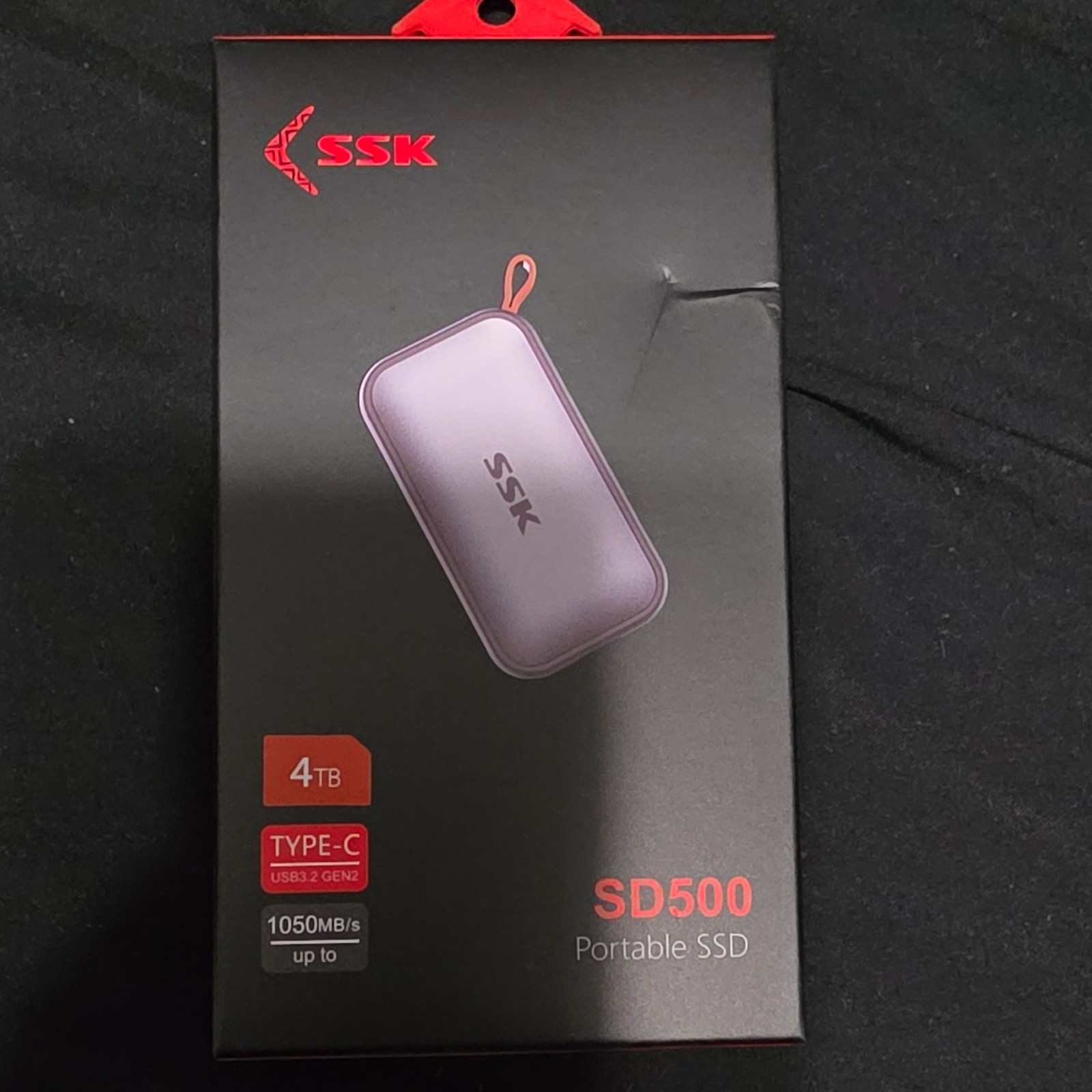 SSK SD500 4TB Portable External SSD USB 3.2 Gen2 NVMe 1050MB/s Silver