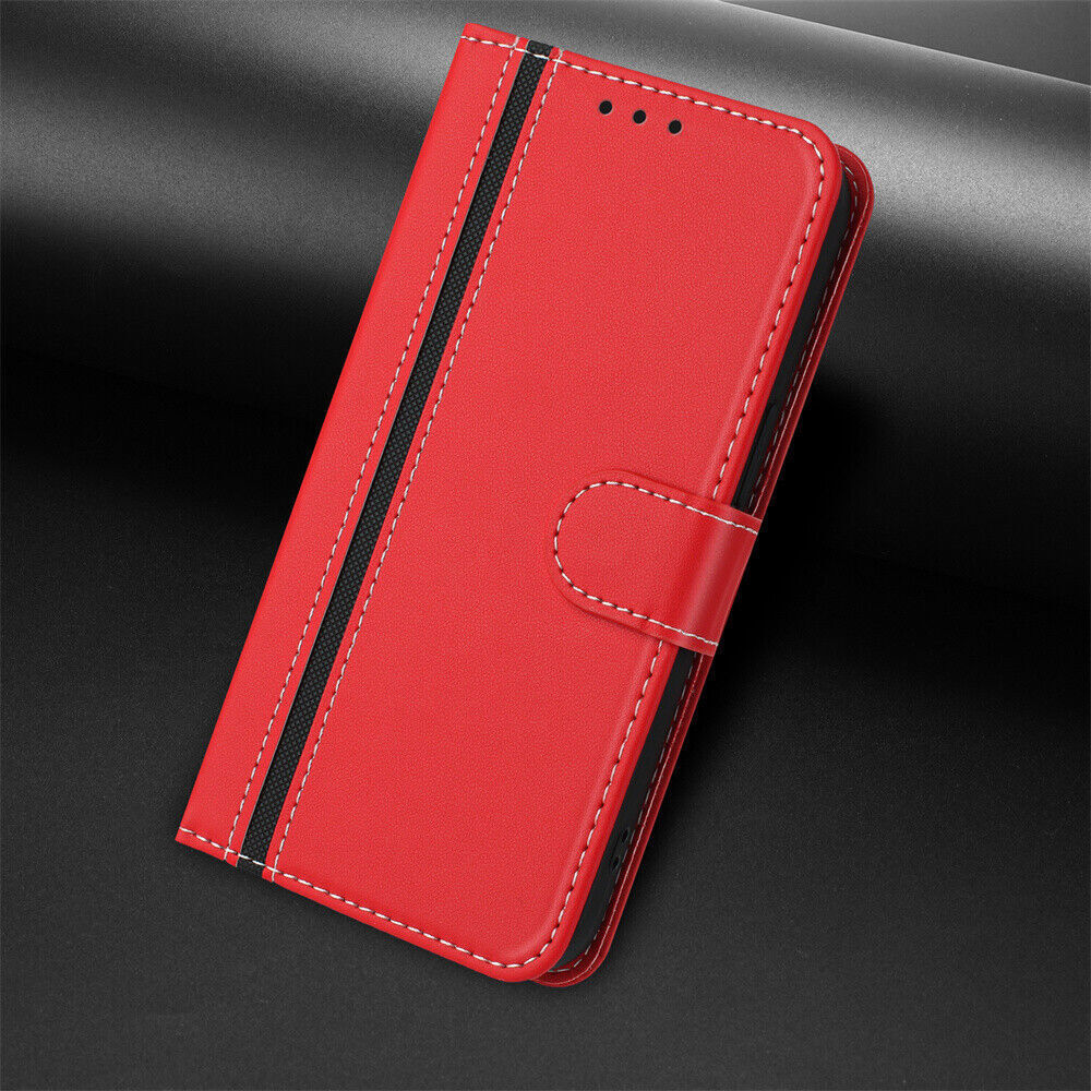Luxury Splice Leather Card Wallet Cover Case For A70 A22 A25 A04E A12 A42 A23