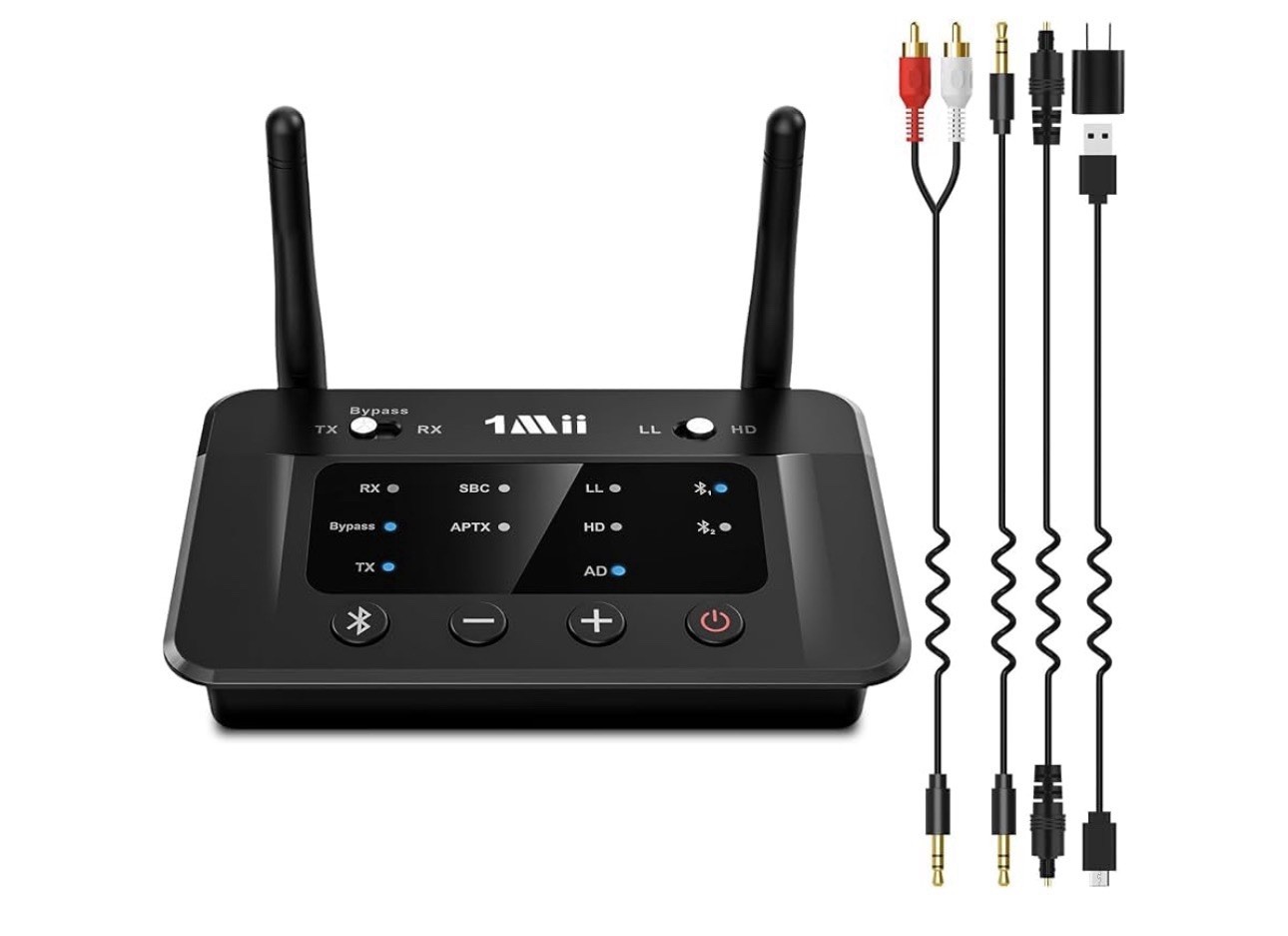 1Mii B03 Bluetooth Transmitter Receiver TV Home Stereo aptX Optical RCA AUX 138