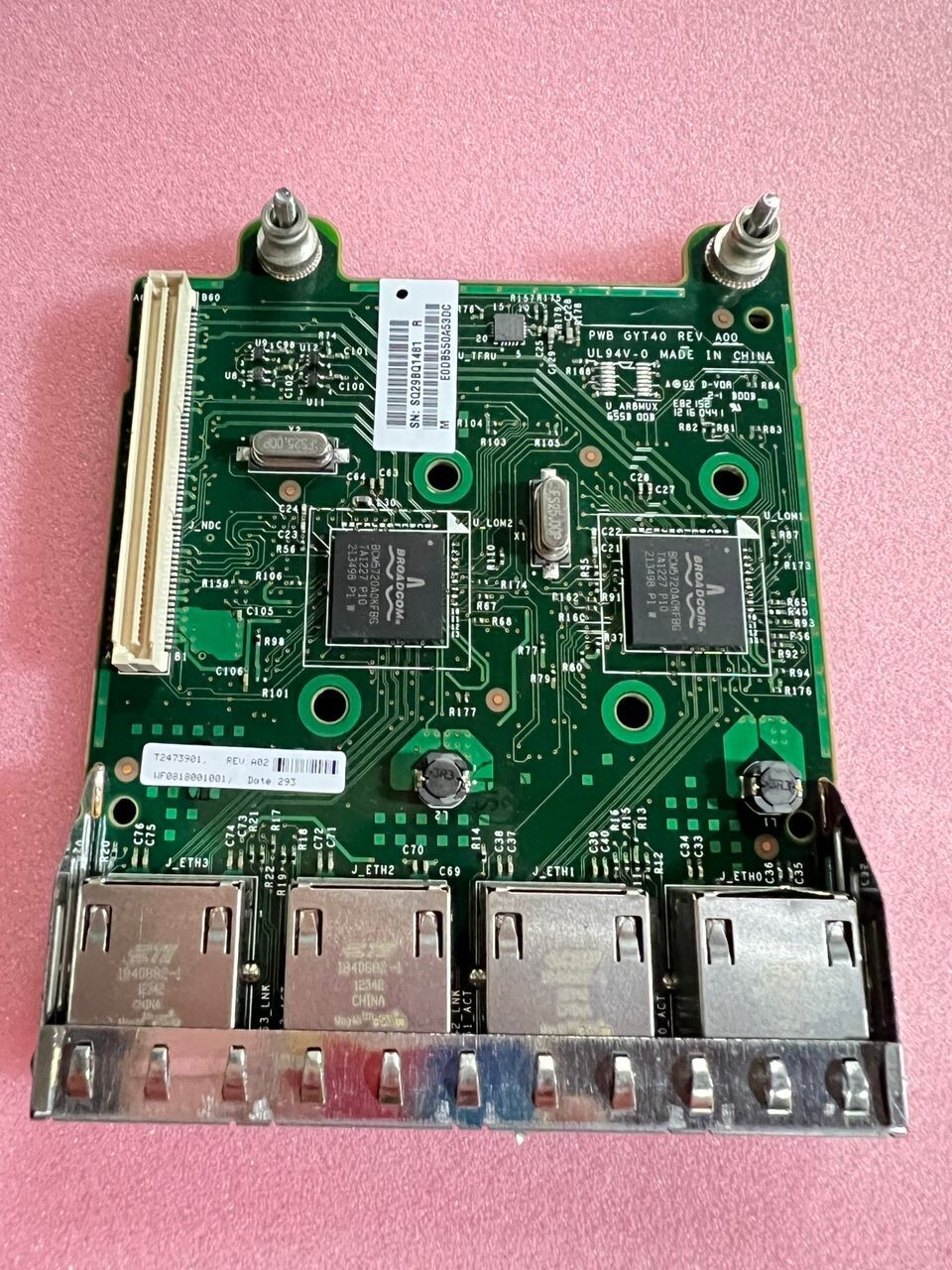 Dell FM487 Broadcom 5720 Quad Port 1Gb Ethernet Network Daughter Card