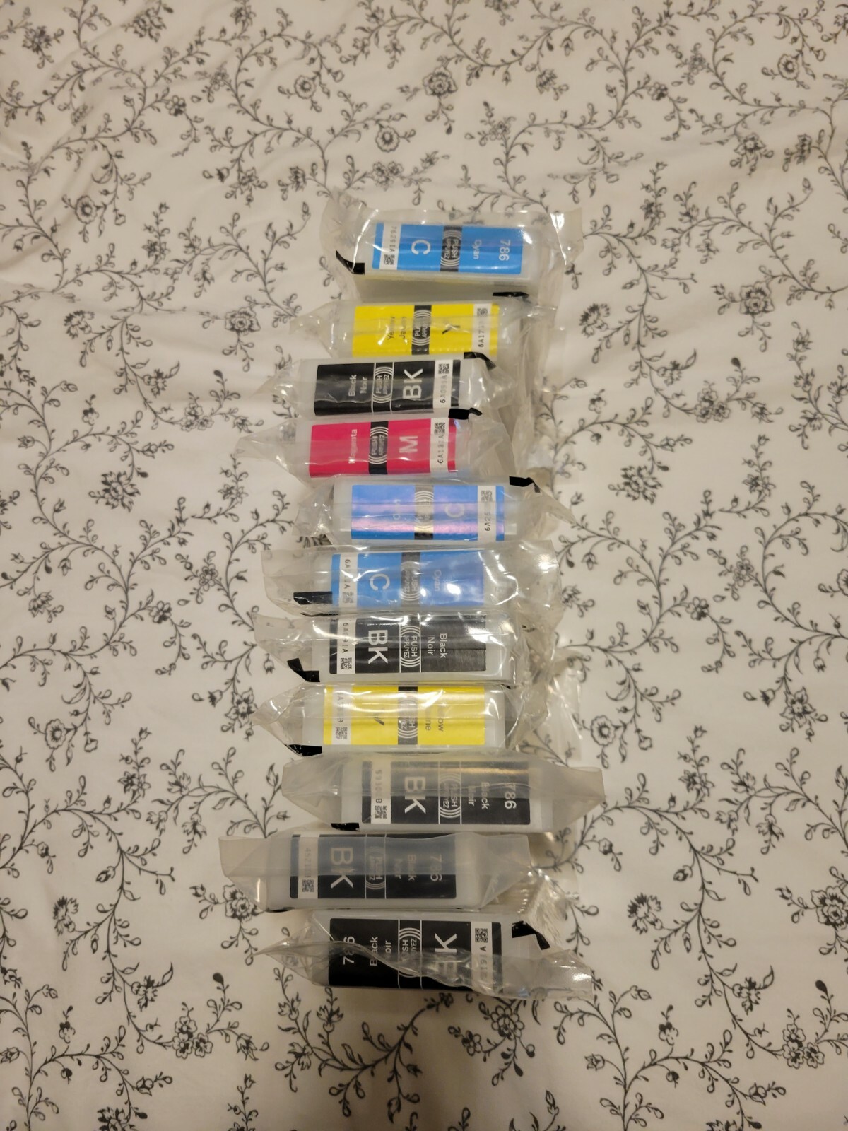 Epson Durabrite 786 Black & 786 Standard Color Ink Cartridges mix of 11 