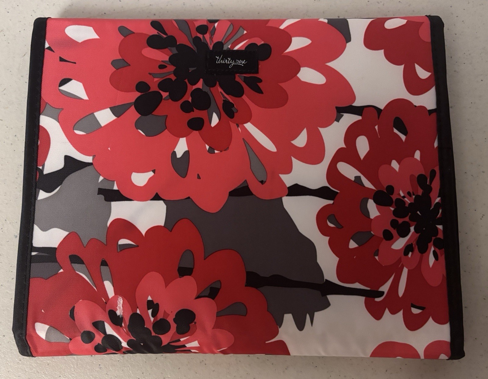 Thirty One Bold Bloom Tri-Fold Organizer iPad or Tablet Case With Pockets
